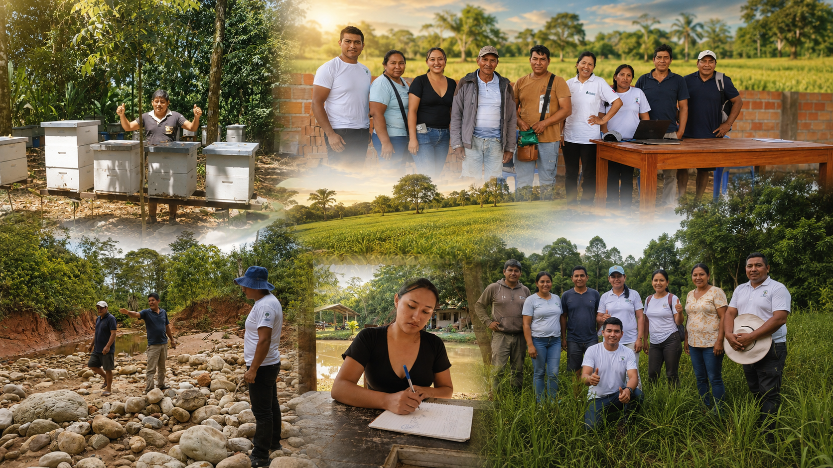 Equipo territorial de Semilla y Futuro trabajando con comunidades rurales